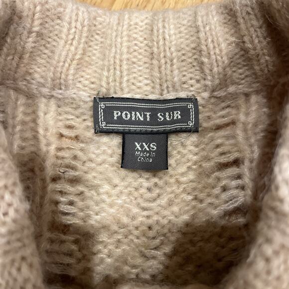 J Crew Point Sur Pointelle Cardigan Sweater Pink Size XXS Small Cable Knit - Picture 6 of 12